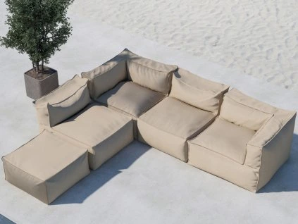 rambo textilna sedacka bezova