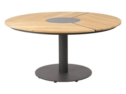 Peace moderny stol s drevenou teakovou doskou 4306 73 T